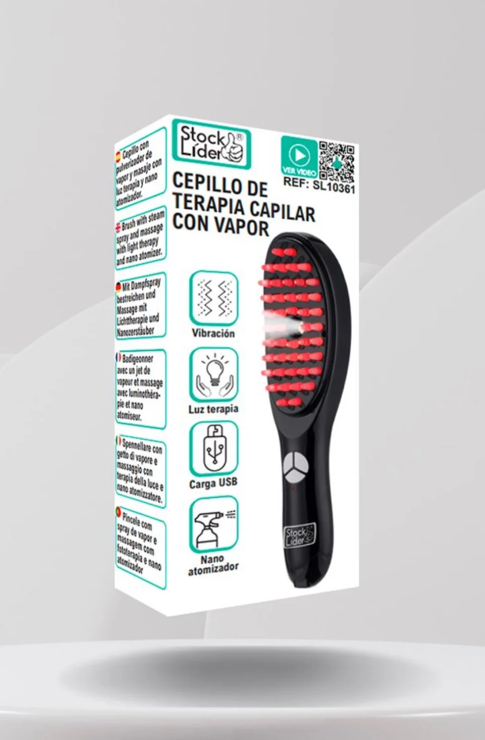 CEPILLO DE TERAPIA CAPILAR CON VAPOR
