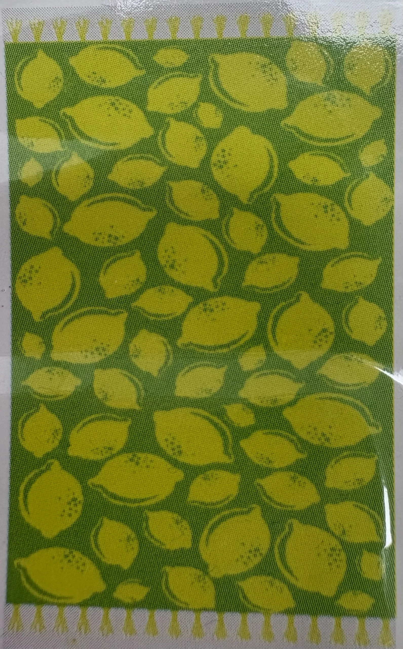 TOALLA LIMONES ? AMARILLO Y VERDE