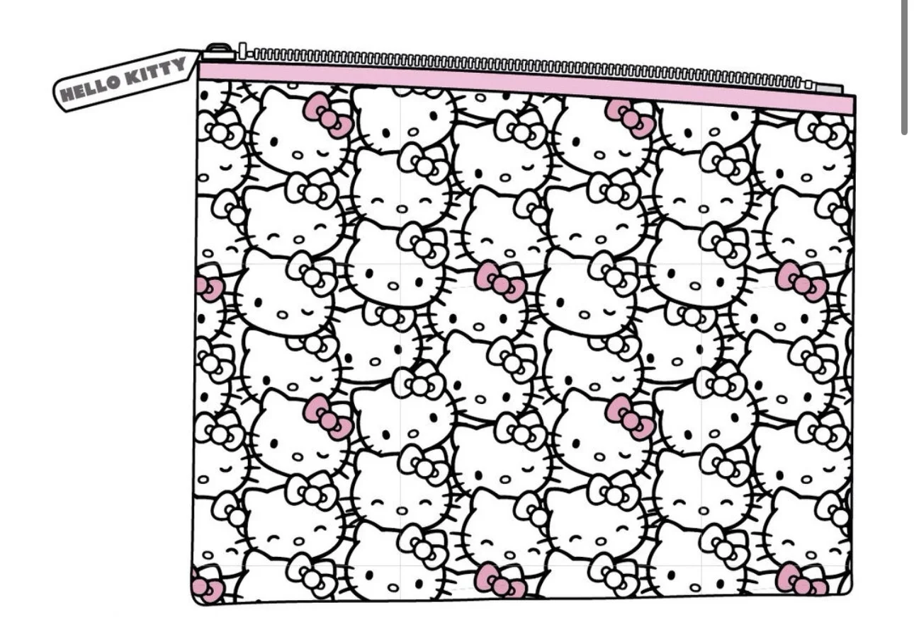NECESER HELLO KITTY TRANSPARENTE 23x18x3 CM