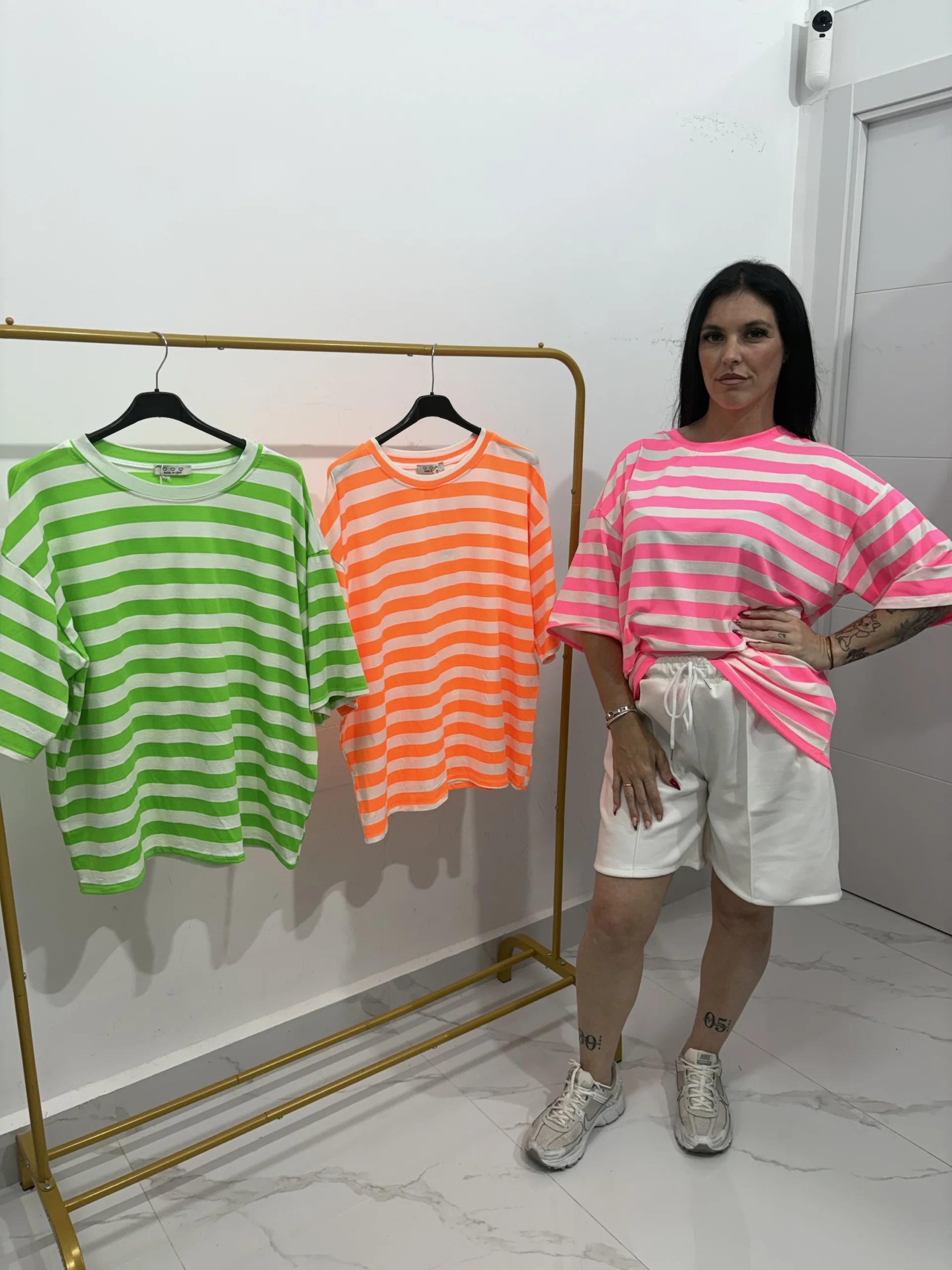 CAMISETA FLUOR RAYA